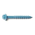 Torquemaster Masonry Screw, 5/16" Dia., Hex, 2 3/4 in L, Steel Blue Ruspert, 50 PK 51218
